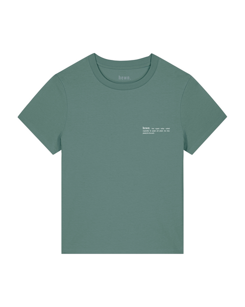 Womens Classic-fit Organic T-shirt in Eucalyptus Green