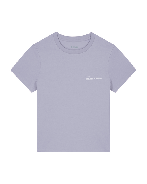 Womens Classic-fit Organic T-shirt in Lavender