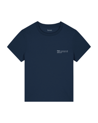 Womens Classic-fit Organic T-shirt in Midnight Navy