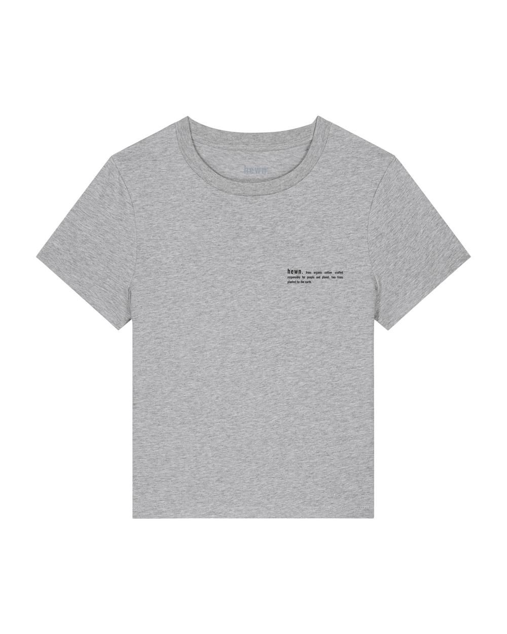 Womens Classic-fit Organic T-shirt in Rock Grey Marl