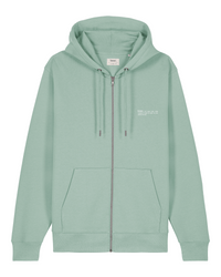 Womens Organic Midweight Zip Hoodie in Aloe Green