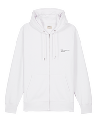 Womens Organic Midweight Zip Hoodie in Snow White