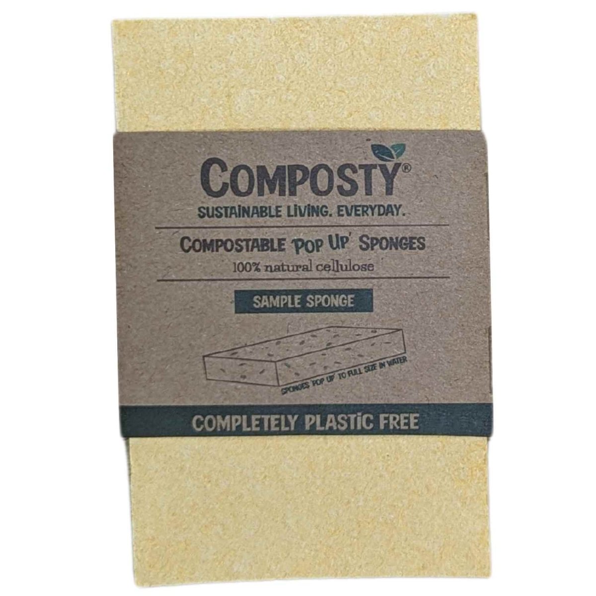 Composty® | Magic 'Pop-Up' Eco Sponges | Single Sponge