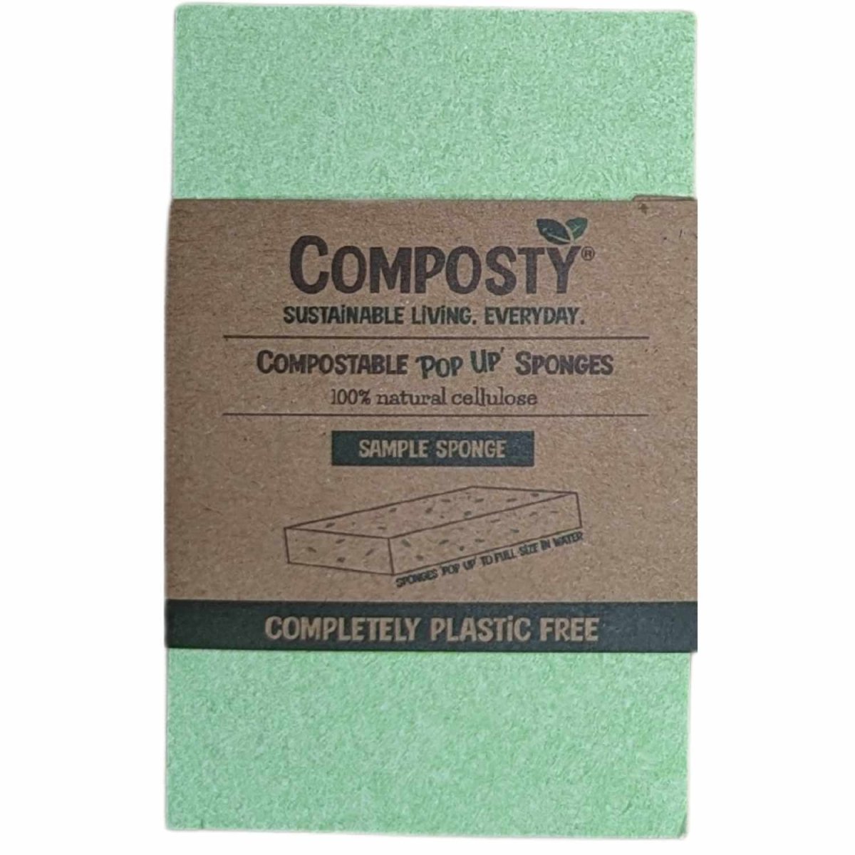 Composty® | Magic 'Pop-Up' Eco Sponges | Single Sponge