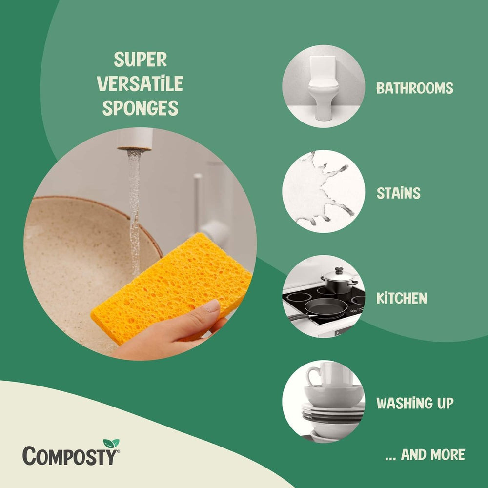 Composty® | Magic 'Pop-Up' Eco Sponges | Single Sponge