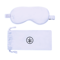 Silk Eye Mask Sleep in Sky Blue (Eucalyptus Silk)