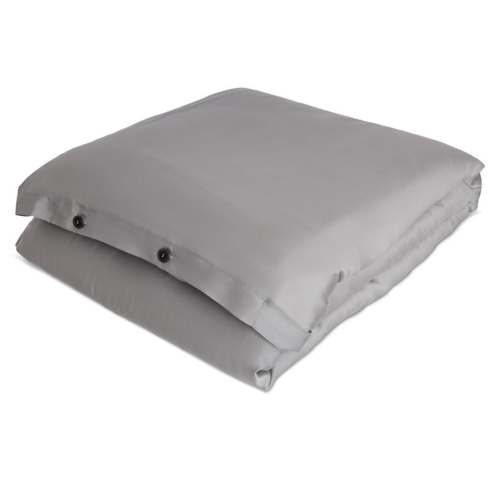 Duvet Cover in Grey (Eucalyptus Silk)