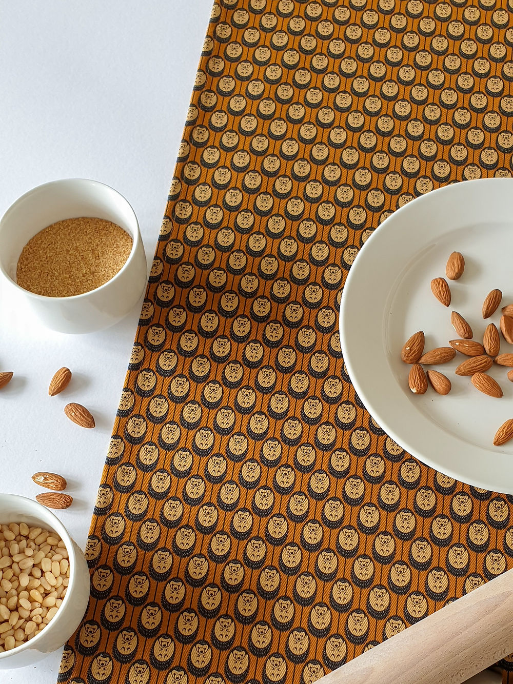 Autumn Hedgehog Tea Towel