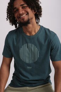 TEAL AUDIO CIRCLE PRINT TEE