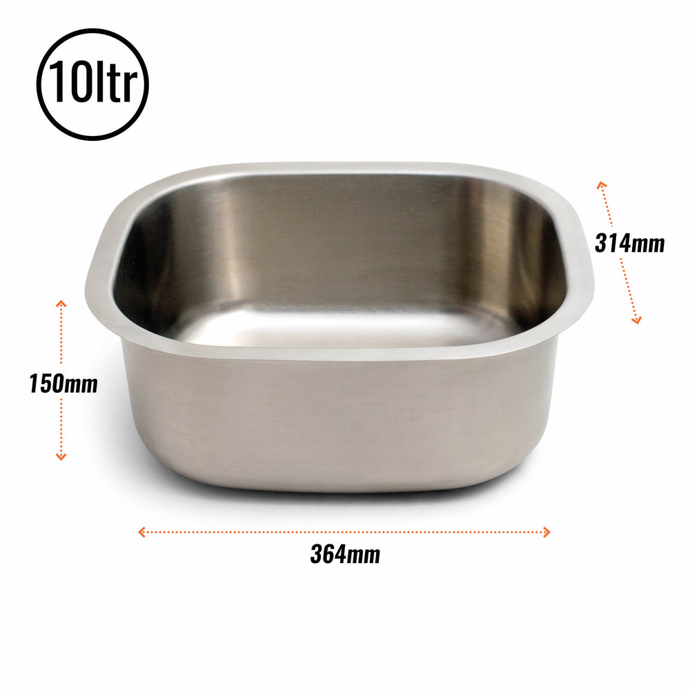 Stainless Steel Washing Up Bowl Kitchen Elephant Box 