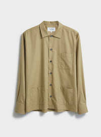 Regenerative Cotton Khaki Shirt-Jacket