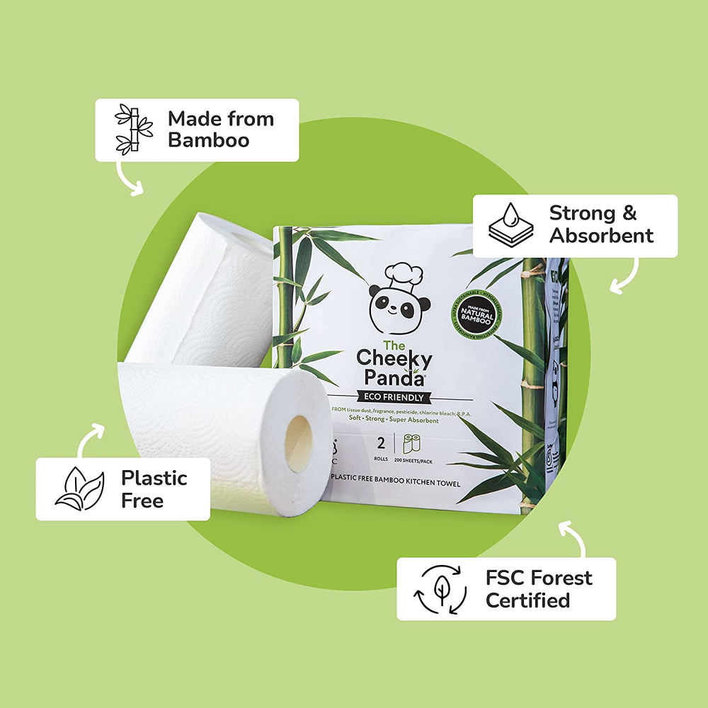 Bamboo Kitchen Roll Bulk Box | 10 Rolls