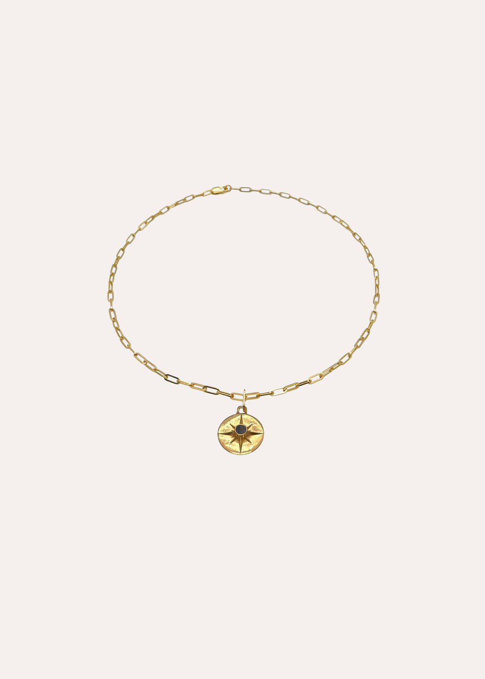 ASTRID NECKLACE - 18ct Gold Plated - Black Mother Of Pearl