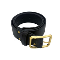 Under Her Eyes Griselda Corn Leather Jean Belt in Black