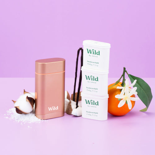 Orange & Neroli, Fresh Cotton & Coconut Trio Pack + Coral Case