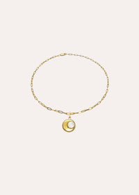 CRESSIDA NECKLACE - 18ct Gold Plated - White Mother of Pearl