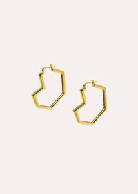 DARYL LARGE HOOPS - 18ct Gold Plated