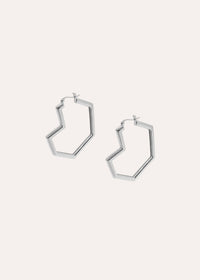 DARYL LARGE HOOPS - Sterling Silver