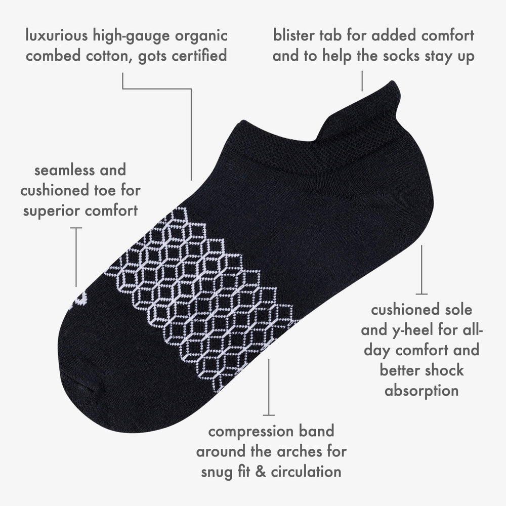 roam - organic combed cotton trainer socks