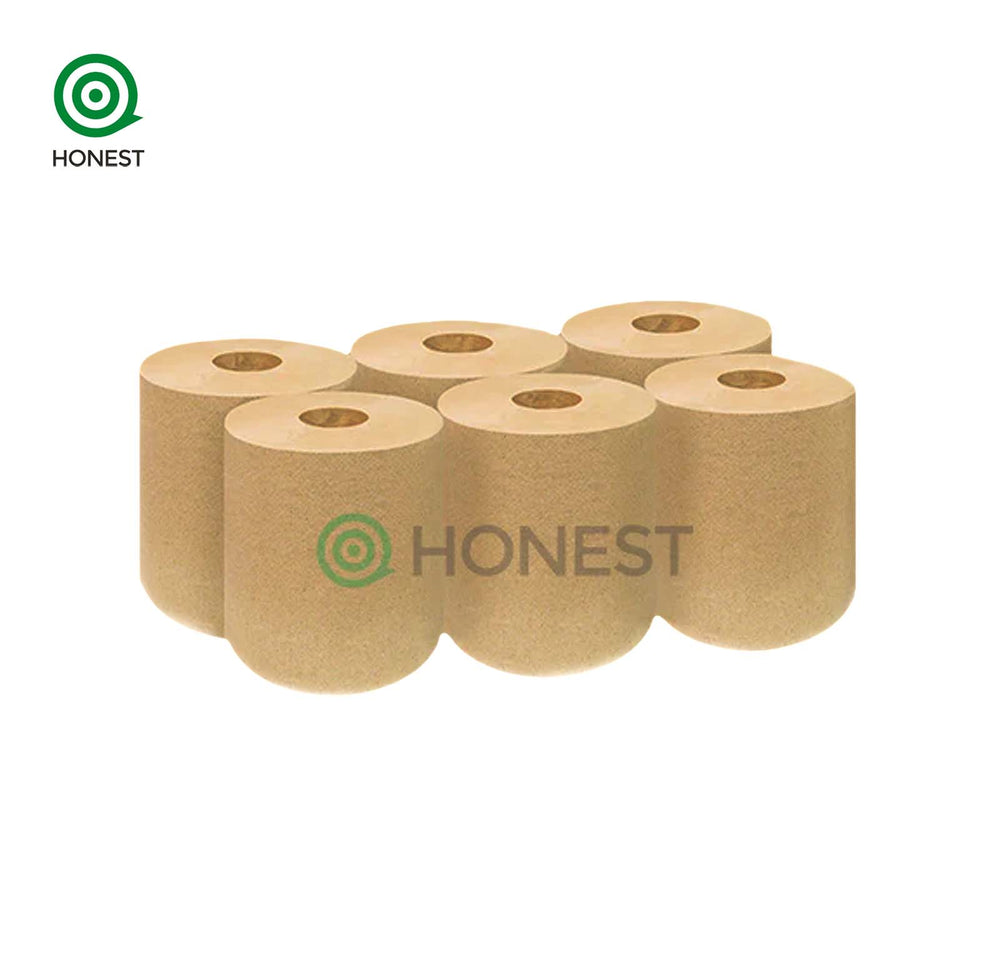 Honest Centrefeed 150m – 6 Rolls – UK Made – Natural Blue Roll