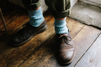 The Carlyle 100% Recycled Teal Fleck Socks