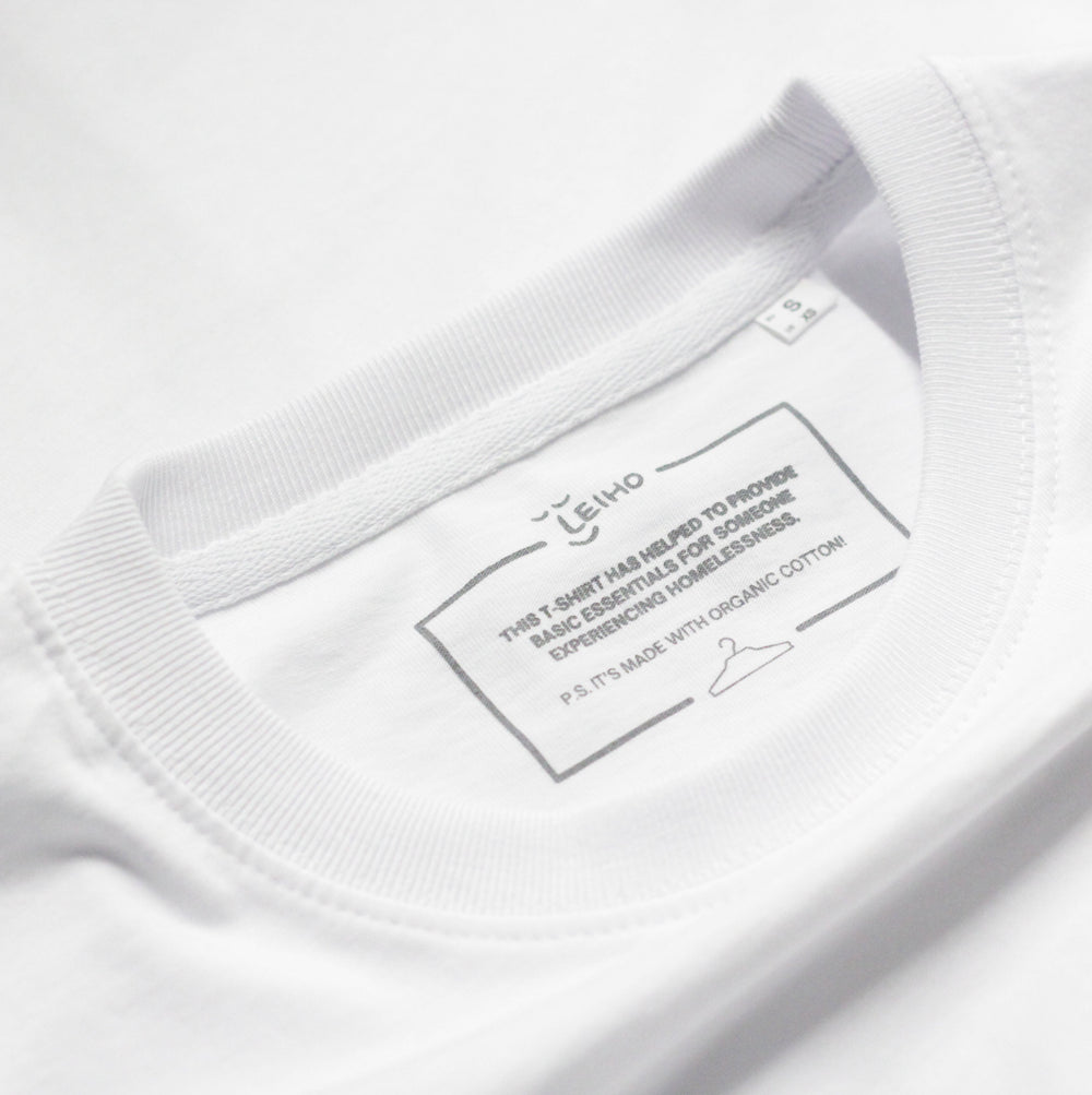 Lay-Ho White Organic Cotton T-Shirt