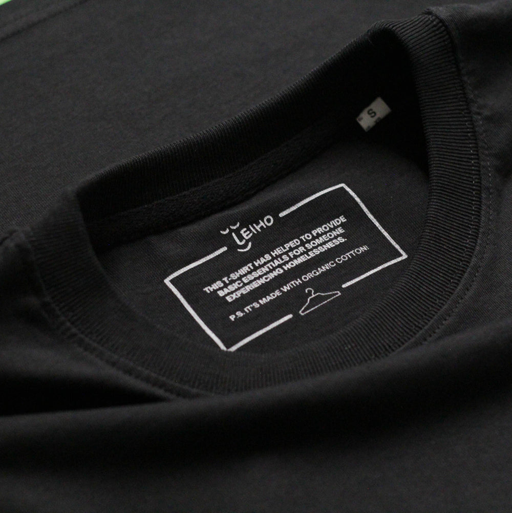 Tee-L-C Black Organic Cotton T-Shirt