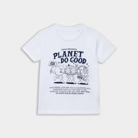 Planet Do Good White Organic Cotton Kids Graphic T-shirt