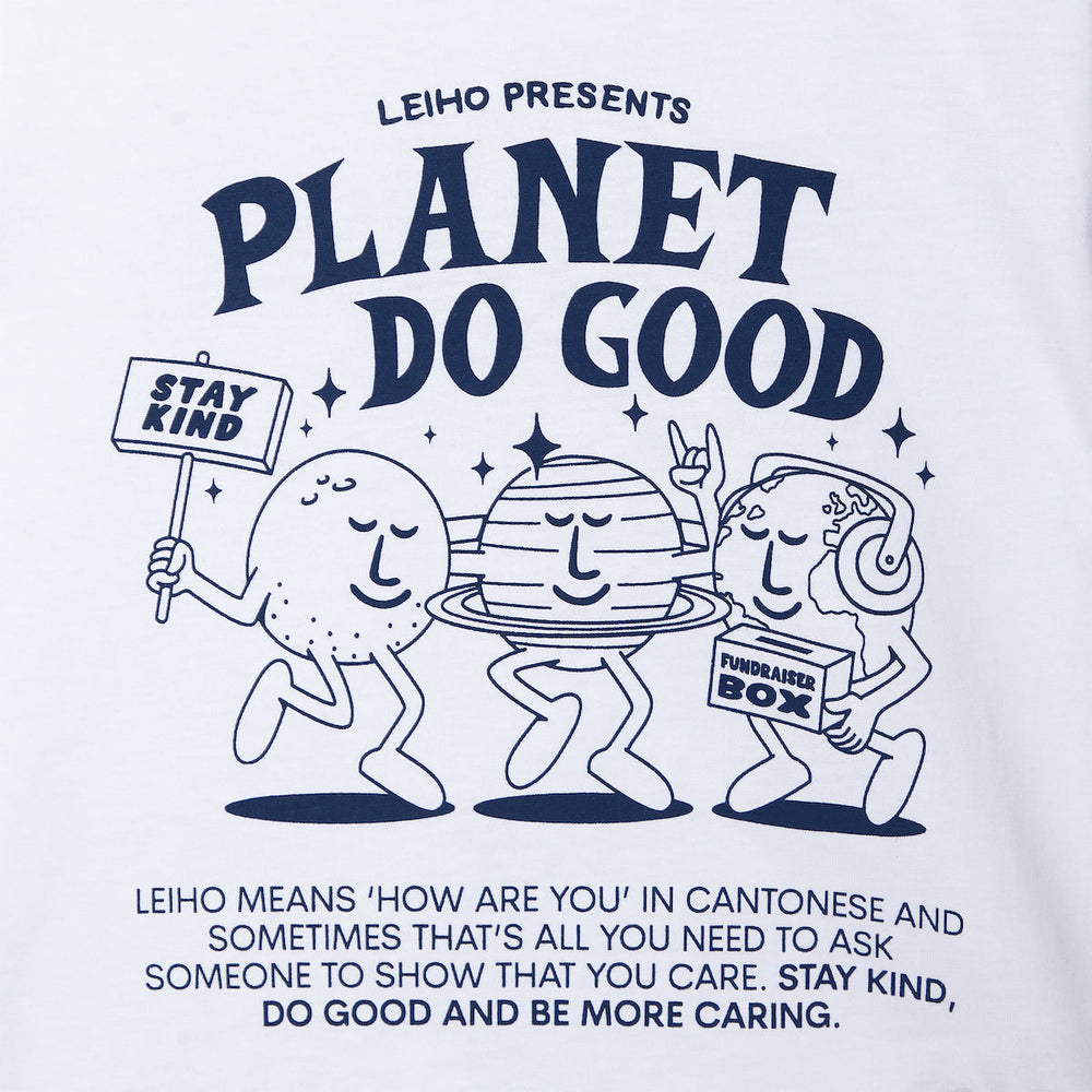 Planet Do Good White Organic Cotton Kids Graphic T-shirt