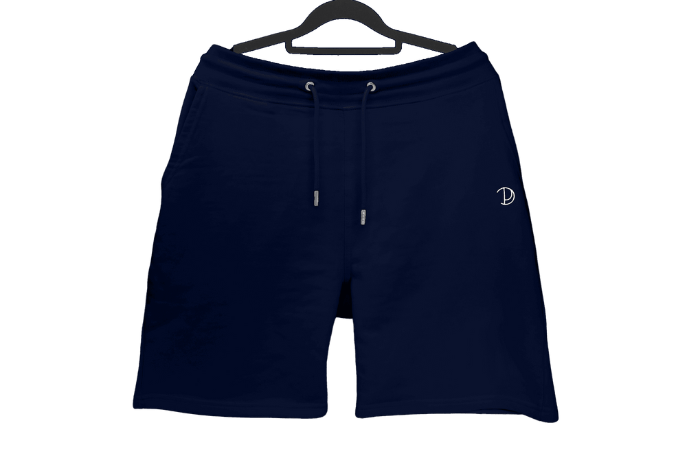 French Navy Printed P Shorts