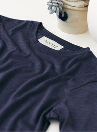 ZQ Merino Navy Stripe T-Shirt