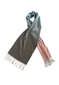 Organic Cashmere Blend Scarf - Ombre Sky