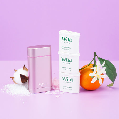 Orange & Neroli, Fresh Cotton & Jasmine Trio Pack + Pink Case