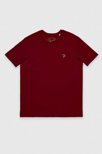 Burgundy Chest Logo T-Shirt