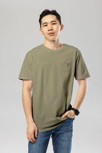 Sage Green Chest Logo T-Shirt