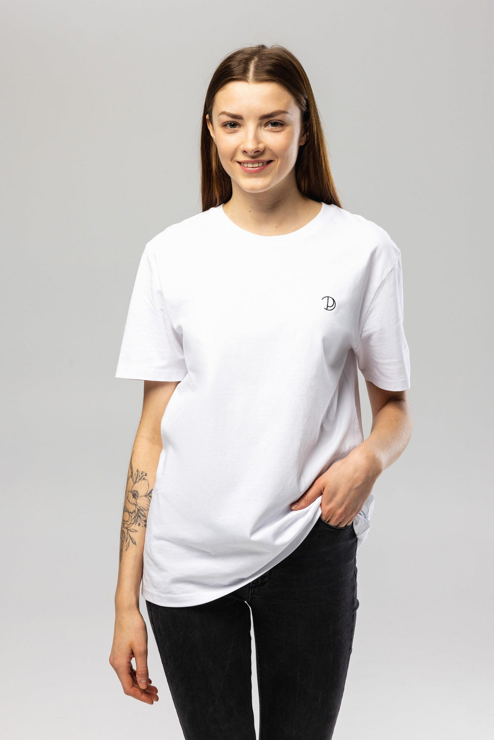 White Chest Logo T-Shirt