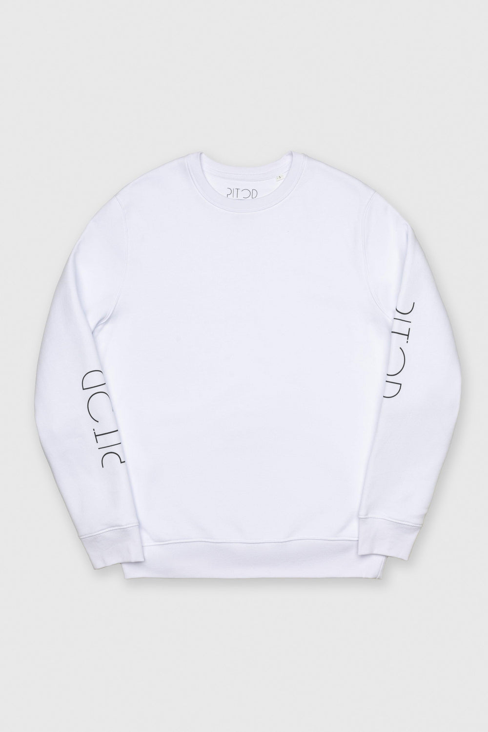 White Pitod Sleeve Sweatshirt