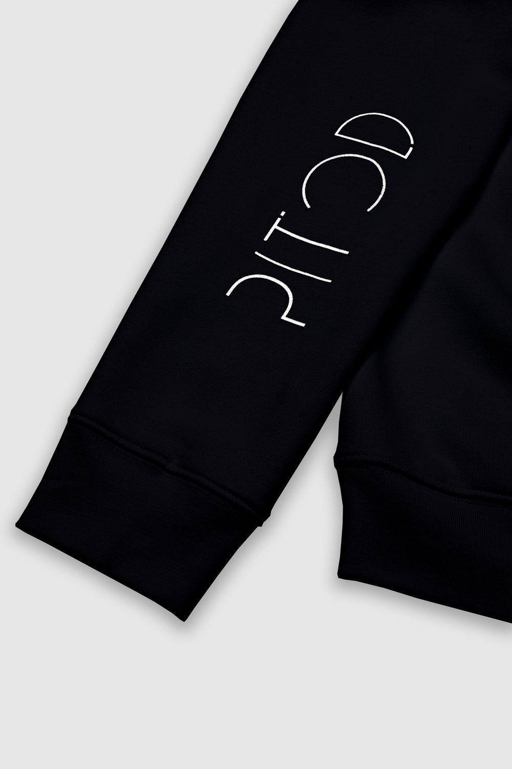 Black Pitod Sleeve Sweatshirt