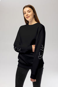 Black Pitod Sleeve Sweatshirt