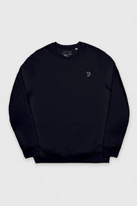 Black Embroidered Logo Sweatshirt