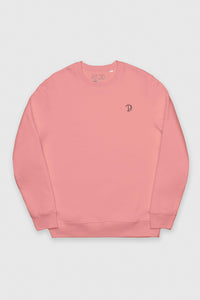 Canyon Pink Embroidered Logo Sweatshirt