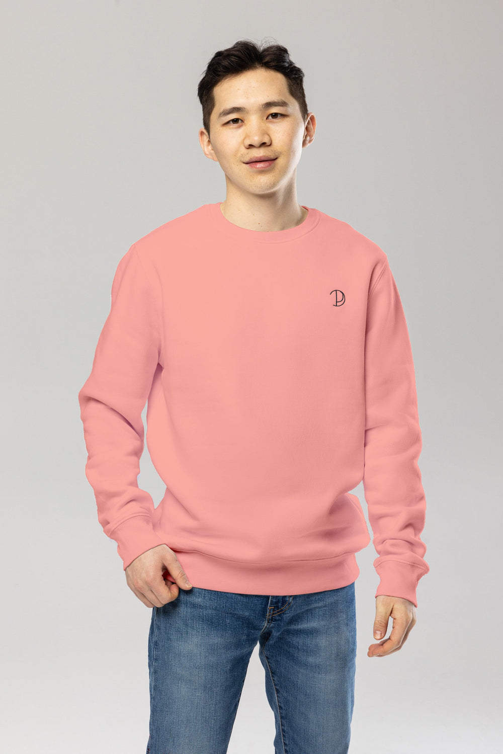 Canyon Pink Embroidered Logo Sweatshirt