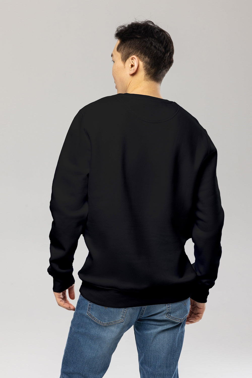 Black Embroidered Logo Sweatshirt