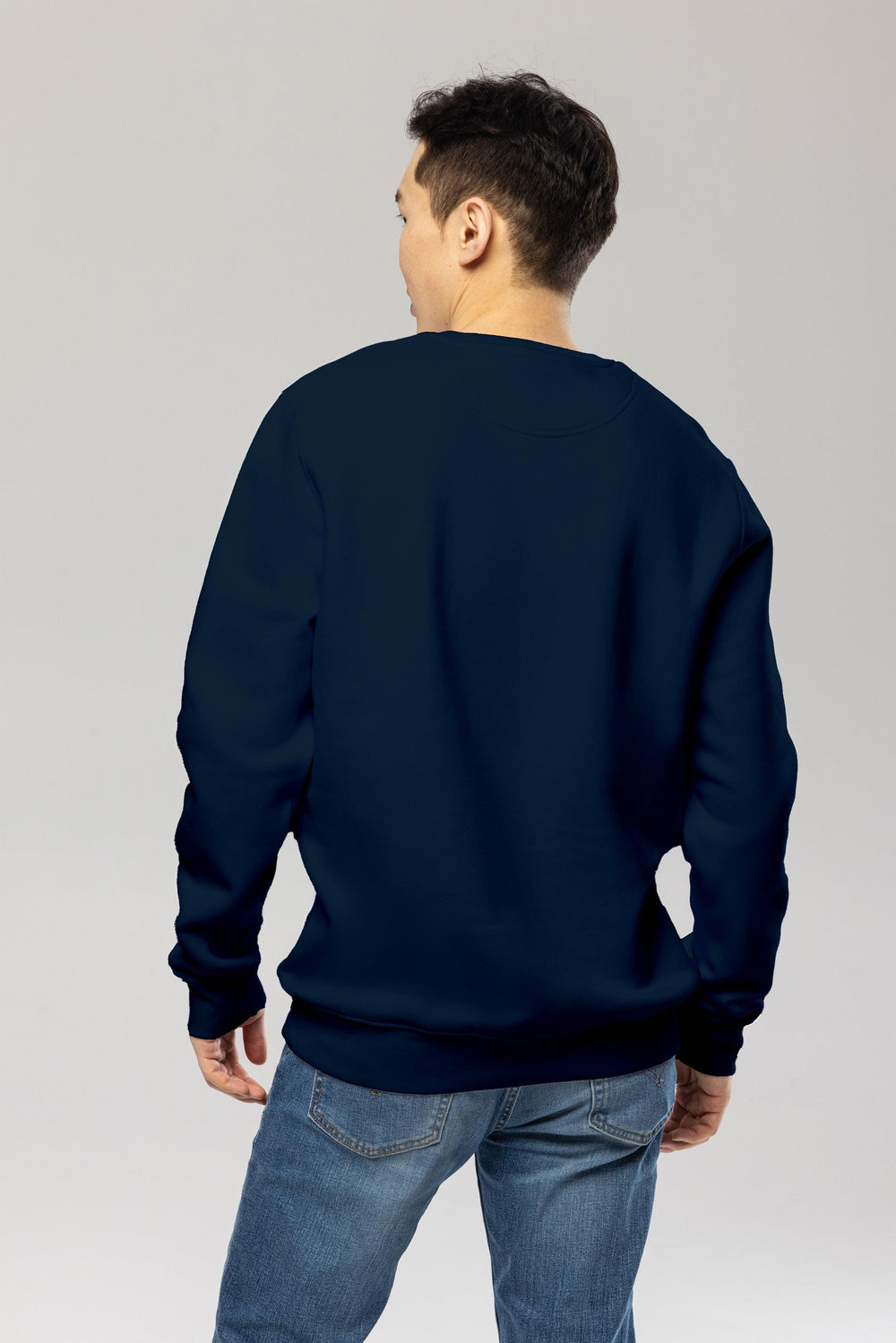 Navy Embroidered Logo Sweatshirt