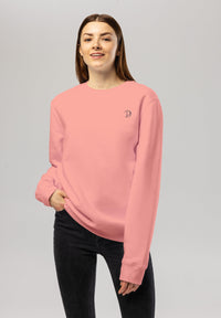 Canyon Pink Embroidered Logo Sweatshirt