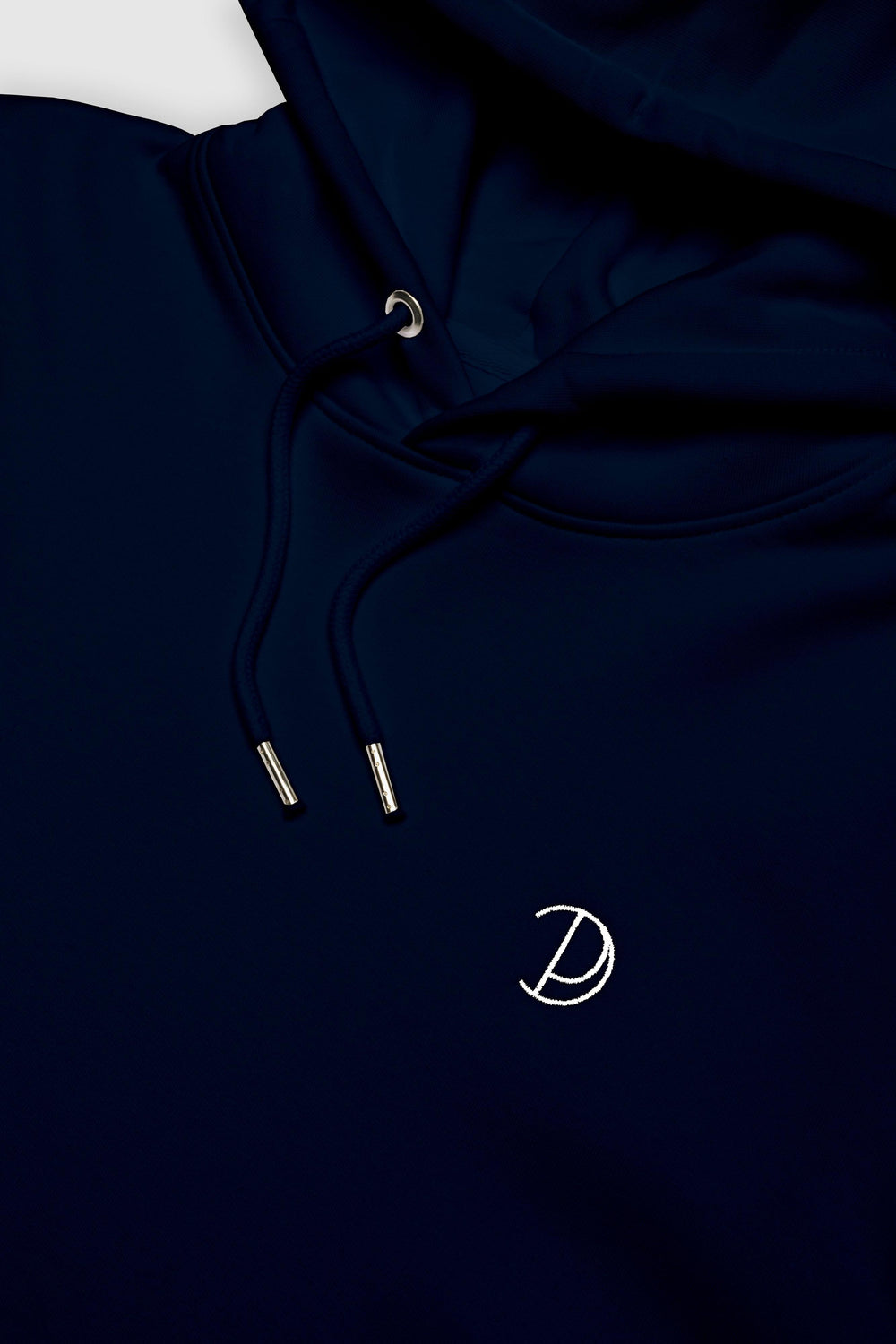 Navy Embroidered Logo Hoodie