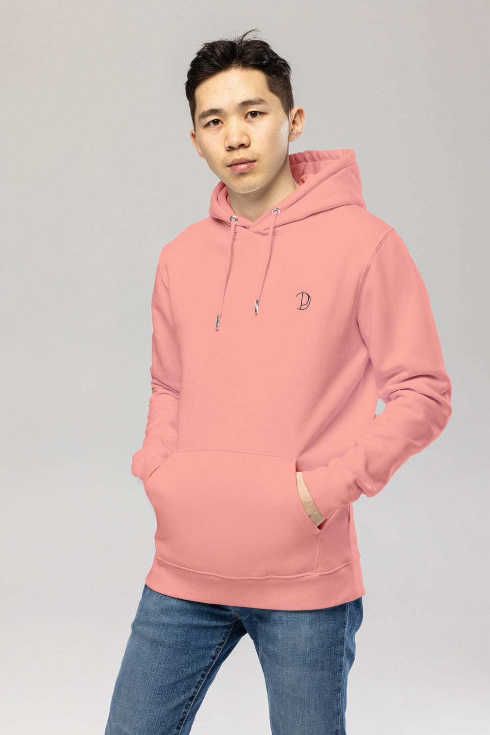 Canyon Pink Embroidered Logo Hoodie