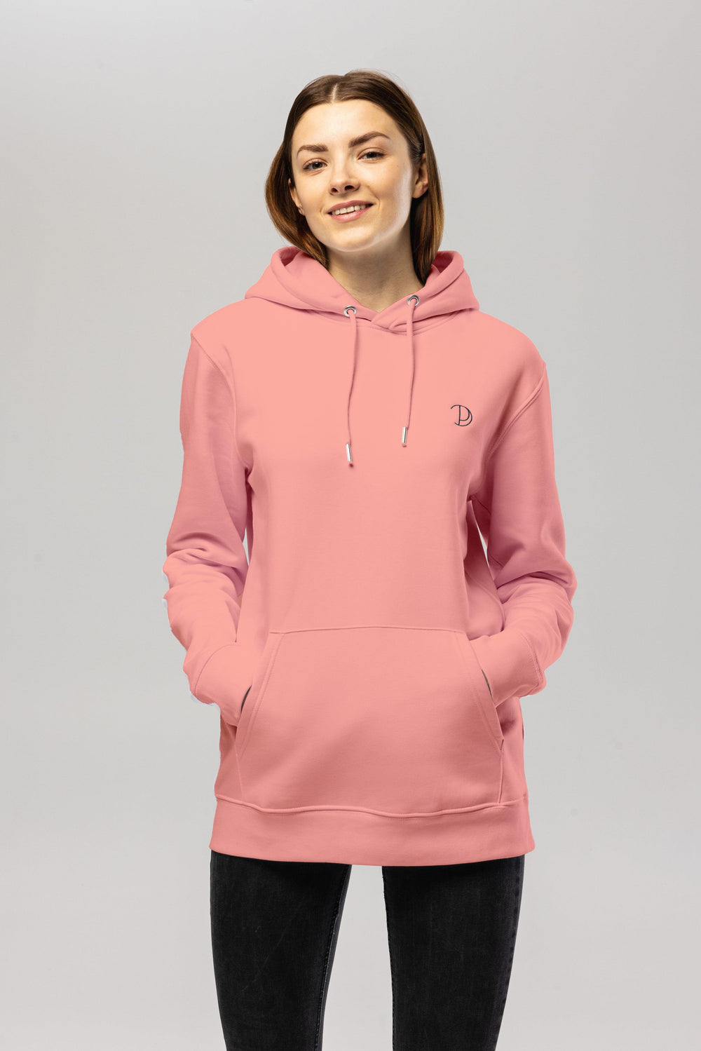 Canyon Pink Embroidered Logo Hoodie