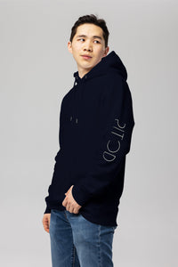 Navy Pitod Sleeve Hoodie