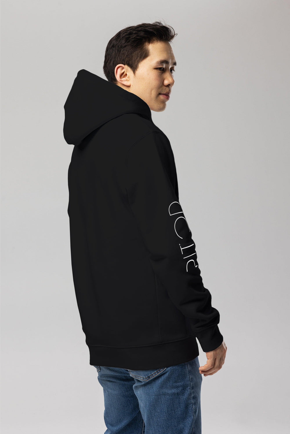 Black Pitod Sleeve Hoodie